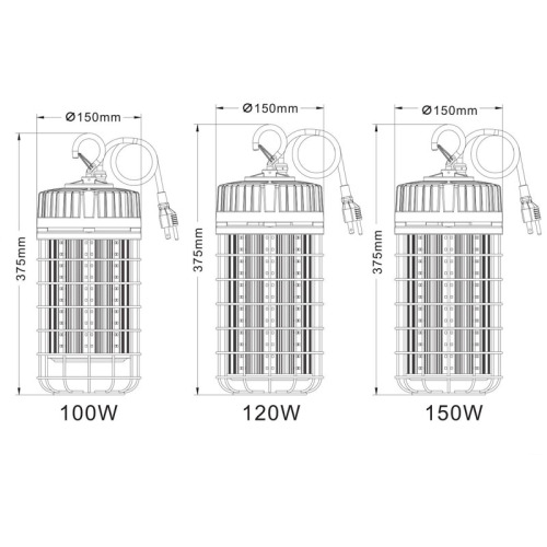120W Led work bulb light fixtures