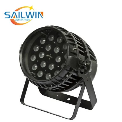 High-Quality Outdoor Waterproof 18x10W 4in1 RGBW ZOOM LED Stage Par Light with Neutrik XLR Connector (5 pins)