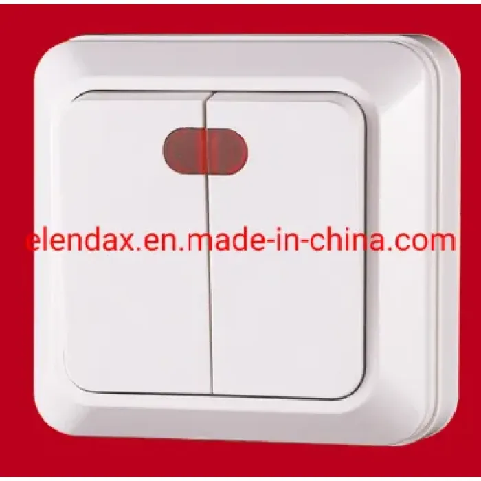 Sakelar Daya Dinding Terpasang di Permukaan Gaya Eropa S1101