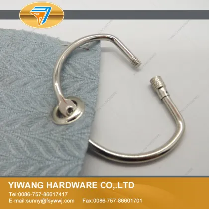 Factory direct sale high quality metal D shape book ring with screw