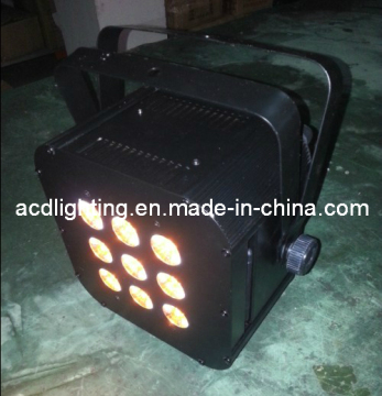 Battery Powered & Wireless DMX LED PAR Light/ Wireless DMX LED Flat PAR Light