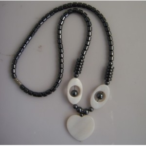 Hematite pearl Shell Necklace