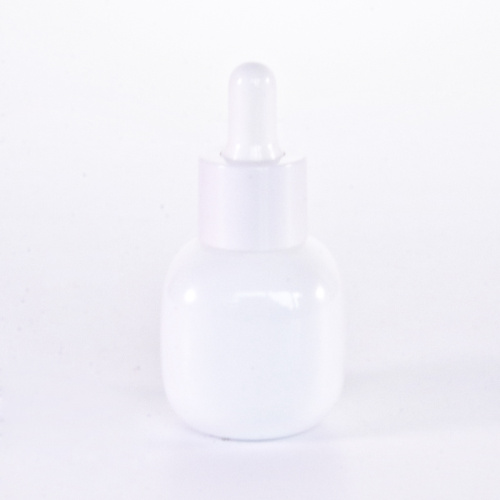 White glass special shape essential oil bottle