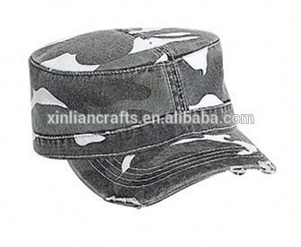 New Design free sample camo low crown cadet military army cap hat