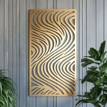 Revêtement en poudre pour panneaux décoratifs métalliques