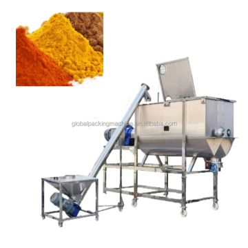 Gedroogd mes horizontale blender voor de stroomindustrie en voedselkwaliteitstoepassingen - 500L draagbare lintmixer