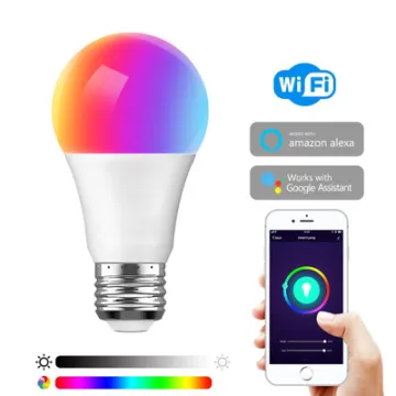 Factory Tuya Voice Control RGB WiFi Smart Bulb with Remote