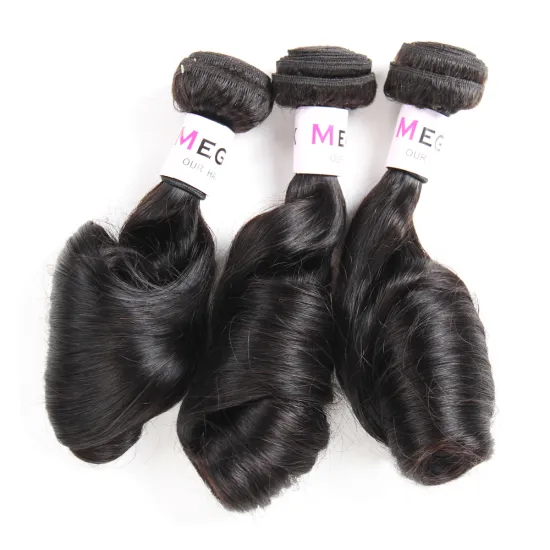 Brazilian Raw Virgin Cuticle Aligned Single Drawn Women Curly Egg Curl Funmi Hair