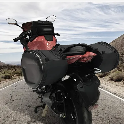 Factory Wholesale Waterproof Motorcycle Tail Bags Saddle Bags Side Bags