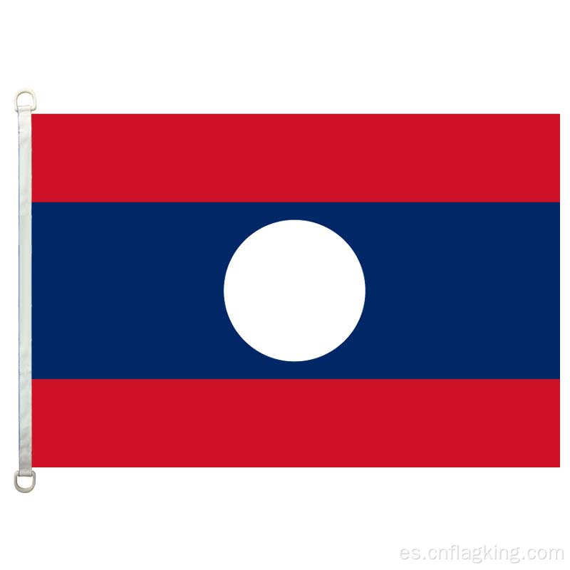 Bandera nacional de Laos 90 * 150cm 100% poliéster