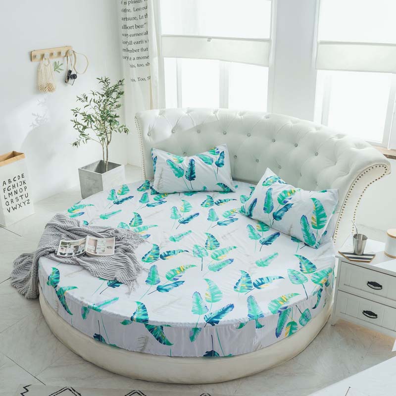 Candy Round Stretch Mattress Cover Fitted Sheet Elastic Band Bedding Mattress Protector