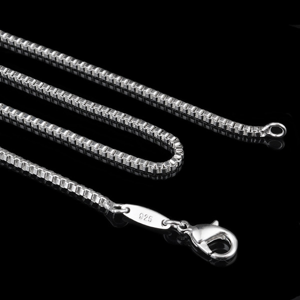 Sterling Silver Box Chain Necklace