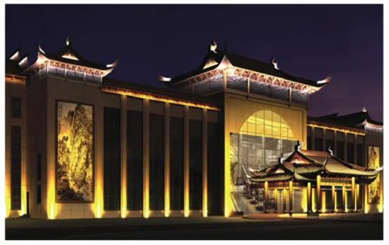 Outdoor LED floodlights for architectural lighting