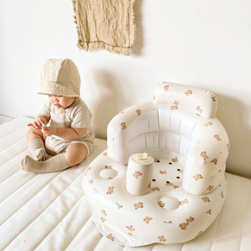 Cute Inflatable Anti-Rollover Baby Learning Seat