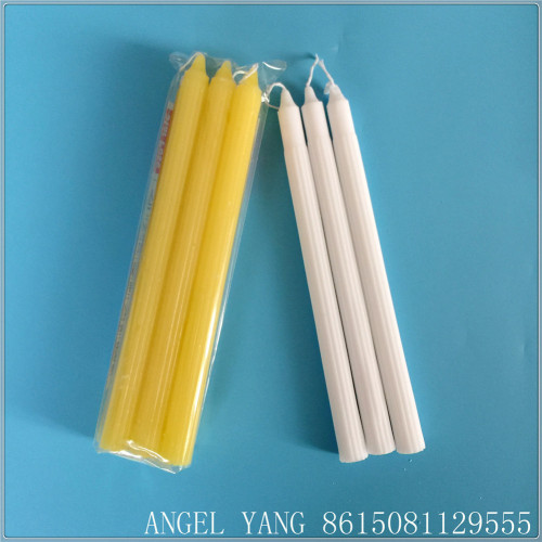 300G WHITE STICK PILLAR CANDLE OEM LABEL VELAS