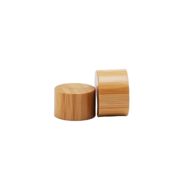 20mm Bamboo Cap Cosmetic Plastic Cap For Bottles