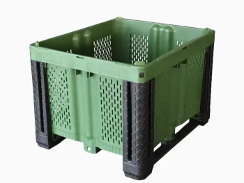 Vented HDPE Bulk Container for Fruit Vegetable Storage