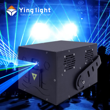 8W RGB Full Color ILDA 3D Animation Laser Lights for DJ Nights, Clubs, Parties, and Bars