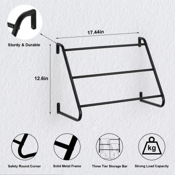 3-Tier Towel Holder Bathroom Towel Rack for Wall