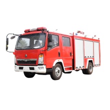 HOWO 4000L water tank fire truck