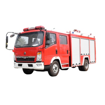 HOWO 4000L water tank fire truck