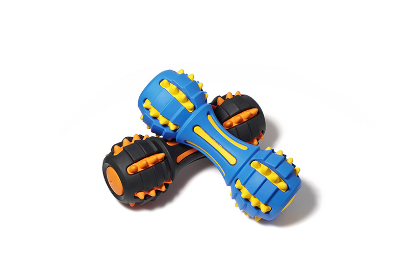 Rubber Dog Toy Dumbell