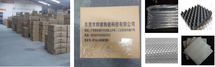 Industrial ceramic product packing