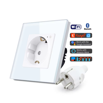 Tuya Smart 16A Temped Glass Wifi Socket