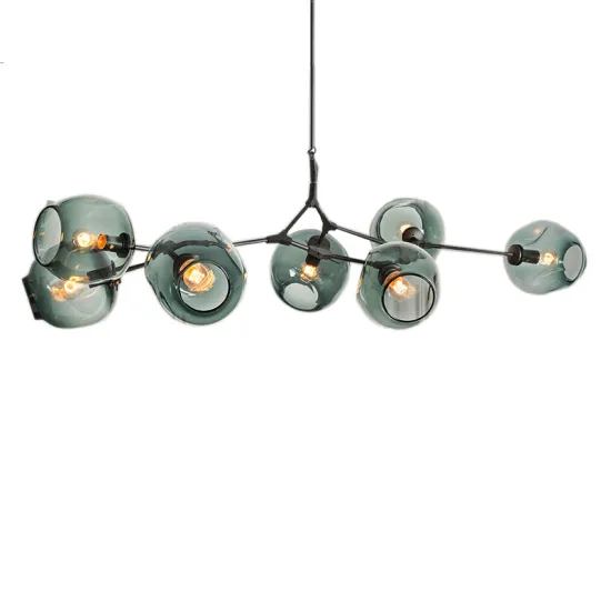 Nordic Gold Black Glass Chandelier Factory Wholesale