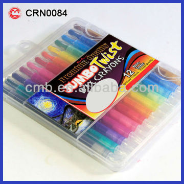 CRAYON PEN TWIST COLOR CRAYON 12PCS