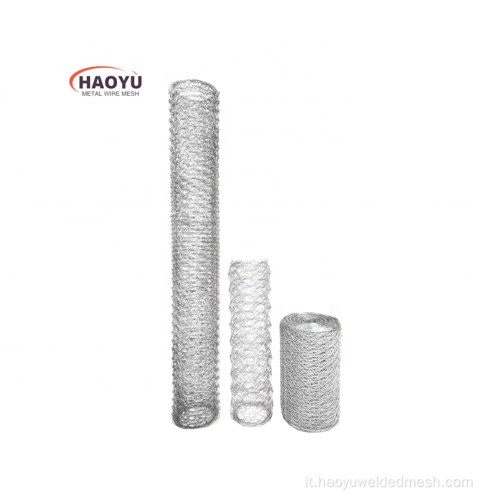Gabion a doppia torsione in acciaio intrecciato