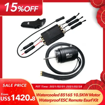 Maytech Jetski Efoil Kit Watercooler MTI85165 Efoil Motor 300A ESC with Water Pump 1905WF Waterproof Remote Esurf Boat kit