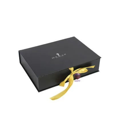 Matte Black Hair Extension Cardboard Gift Box