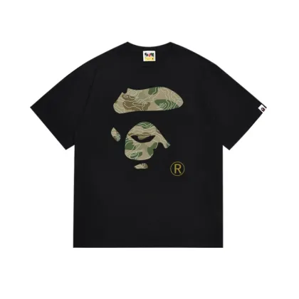 Trendy Loose Printed Bathing Ape T-Shirt for Men