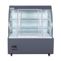 Front Curved Gliding Glass Door Display Cooler Showcase
