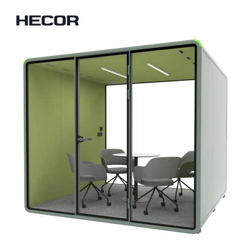 مقصورة اجتماعات مريحة جيدة التهوية للفرق