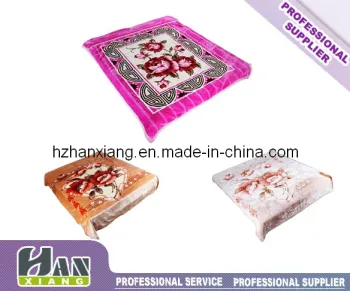 OEM Blanket, Exporter Raschel Polyester Blanket, Bed-Cover or Travel Blanket (HX-814)