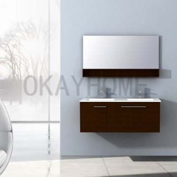 Dark Wengue Plywood Bathroom Cabinet (9001-120)