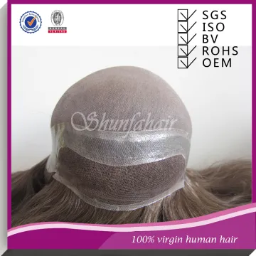 Hot selling human hair replacement ,Long hair toupees for ladies , full cap women's toupees
