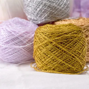 Wholesale Metallic Yarn Collection: Glittering Thread for Knitting and Crochet Projects