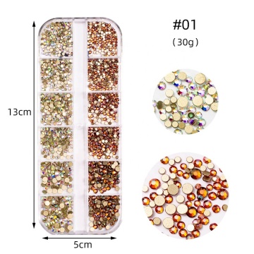 Shiny Flatback Charms and Diamonds for Nail Art DIY Decorations