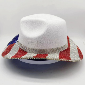 HLC Rhinestone Cowboy Hats: USA Made Bling Pink Silver Bride Hats & Cowgirl Hats