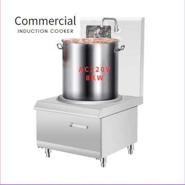 Commercial Induction Cooker for Restaurant Kitchen - Stainless Steel 304 201 220V 6-8kW
