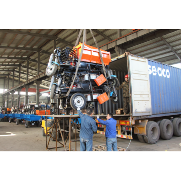 Tricycle de dumper diesel personnalisé avec une grande boîte ouverte