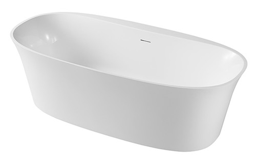 White Acrylic Soaking Bath Tub Free Standing