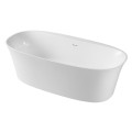 Black Tub Filler White Acrylic Soaking Bath Tub Free Standing