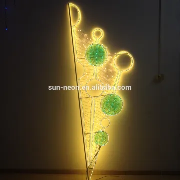 Outdoor Rope Christmas Decoration Led Street Motif Light