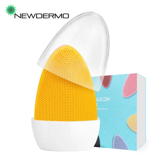 NEWDERMO Ultrasonic Electric Facial Cleansing Face Washing Brush Skin Blackhead Remover Pore Cleaner Massage USB Rechargeable