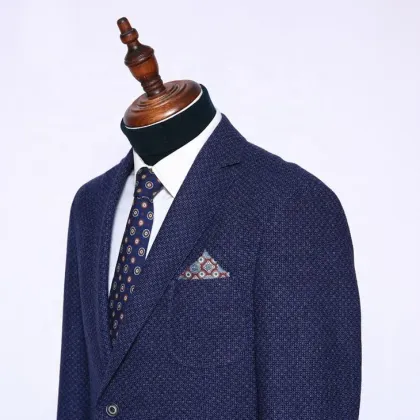 OEM Navy Blue Business Wedding Suit Blazer