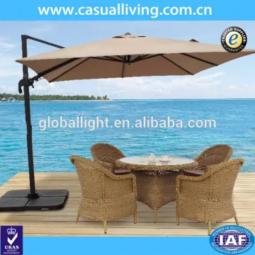 Factory Production Waterproof Crank Tan Cantilever Outdoor Umbrella